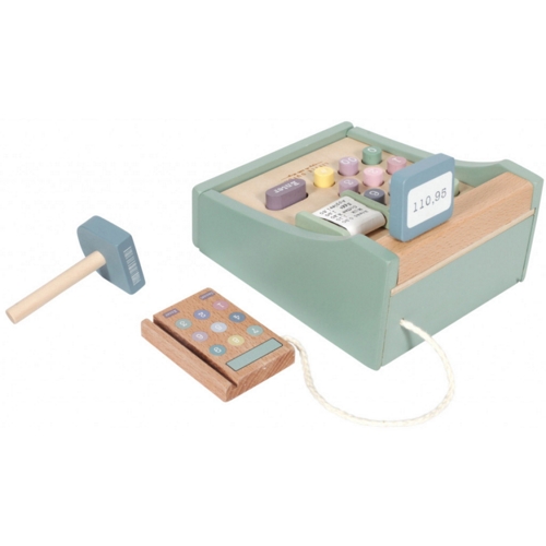 verlangen Ligatie Verwijdering Houten speelgoed kassa met scanner ⋆ NANNE HOME